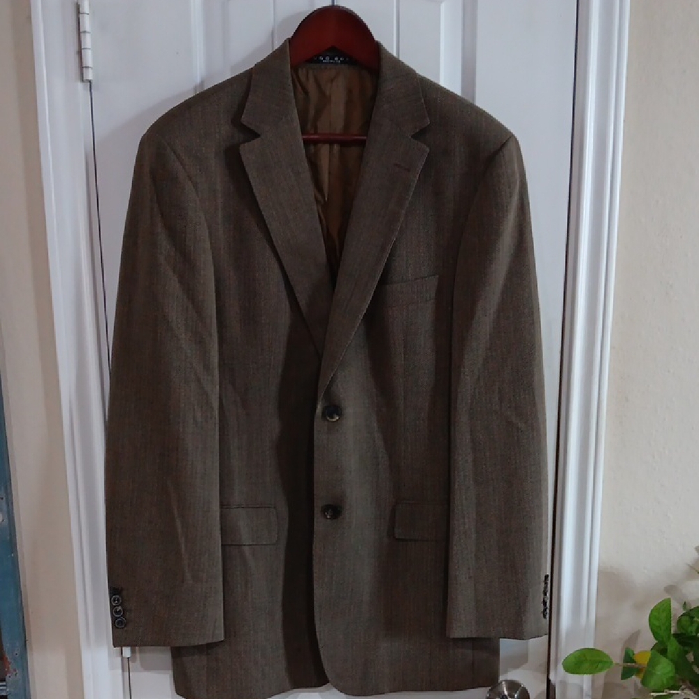 Hugo Boss USA Union Label Brown Sport Coat BERTOLUCCI